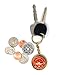YOUNGFIT Aeiniwer Gifts for Firefighter - Maltese Cross Firefighter Prayer Coin & Fireman Keychain with Black Velvet Gift Pouch
