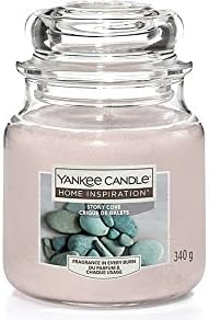 Yankee Candle Home Fragrance Candle Long Lasting Candle Best Quality Flavored Scented Candle Home Refreshing Candle Perfume Candle Long Hours Burning Scented Candle Jar (340g, Stony Cove)