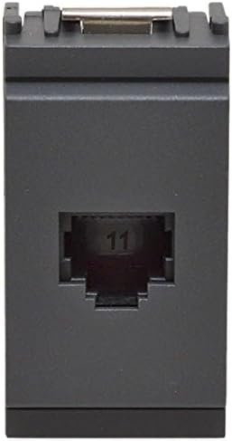 Vimar Boat European Phone Jack 166336 | Grey RJ12 6/6