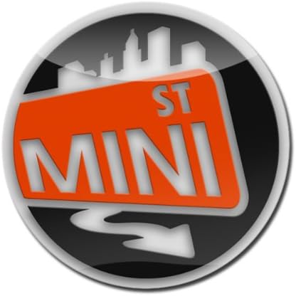 GoBadges LC0040 3D MINI ST ORANGE - 3" Magnetic Acrylic Layered Grill Badge / UV Stable &amp; Weather-Proof / Works with GoBadges Grill Badge Holder