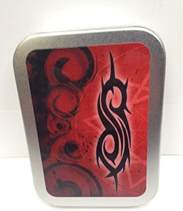 RKO Slipknot. Tattoo, tribal. US heavy/nu metal. Clowns. Silver Hinged Lid 2oz Tobacco Storage Tin