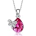 NEEMODA Crystal Pendant Necklace for Women Jewelry Gifts for Her Butterfly