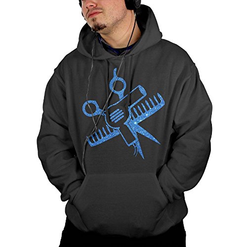 Click Here to See More Images HODL MOD Stylist Salon Hair Dryer Casual Mens Long Sleeve Hoodie Sweatshirt Drawstring XL