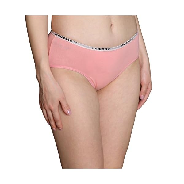 INNERSY Underwear for Women Stretch Cotton Knickers Multipack Full Briefs Soft Panties Pack of 6 - Image 3