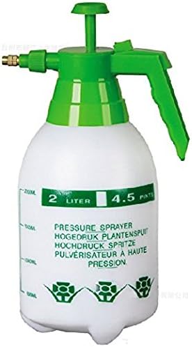 FAS1 Handheld Pump Pressure Water Sprayer Bottle for Gardening Cleaning, Office, Chemicals, Pesticides, Car Wash (2 Liter White)