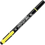Uni Mitsubishi Propus 2 Double-Sided Highlighter - 4.0 mm / 0.6 mm Twin Tip - Yellow