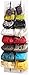 Purse Rack Over the Door Closet Organizer 2 pack for Bags & Handbags. Best Bag Holder Storage for Purses with Doors Crossover System with a Hook for Each Bag.Ideal Organization instead of Hangers