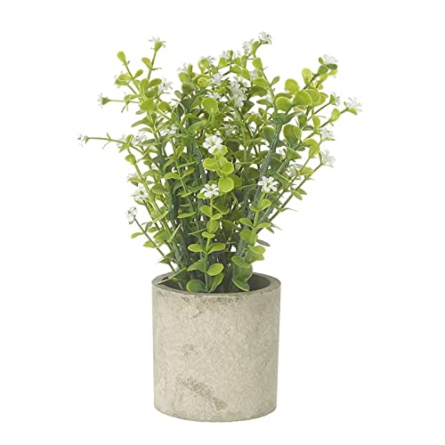 Heaven Sends Faux White Flowers In Clay Planter Home Accessory