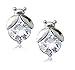 Crystalline Azuria Ladybugs Stud Earrings with White Zirconia Crystals 18K Gold Plated for Women