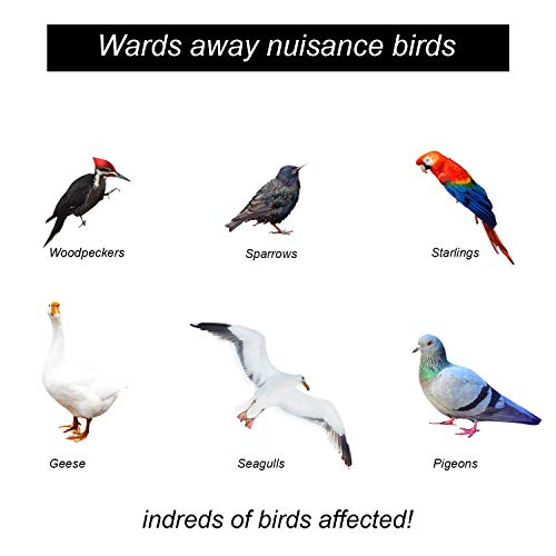 Besmon Woodpecker Bird Scare Devices，Reflective Scare Rods Control