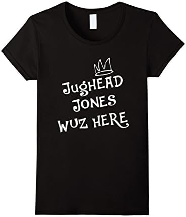 Womens JUGHEAD WUZ HERE T-SHIRT Medium Black