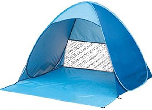 D-Mcark Automatic Pop Up Outdoor Folding Summer Beach Tent Camping Blue for 2-3 Person