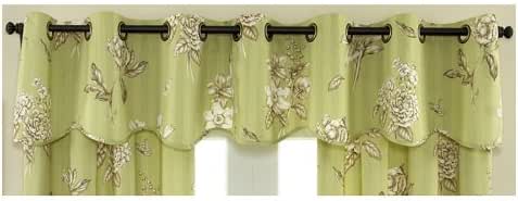 Amazon.com: WAVERLY Garden Tour Grommet Window Valance, Juniper: Home