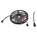 Mokungit WS2812B LED Strip Lights 3.2FT 1M 60 Pixels Programmable Individual Addressable LED Strip Light WS2812B WS2811 Built-in 5050 RGB LED Strip DC5V (Black PCB Non-Waterproof IP33)