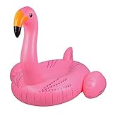 Flamingo Pool Float, PACKGOUT Pink Giant Inflatable Flamingo Pool Raft Toys with Double People Use Of Large Buoyancy