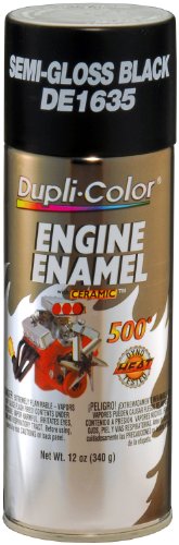 Dupli-Color DE1635 Ceramic Ford Semi-Gloss Black Engine Paint - 12 oz.