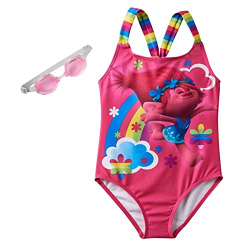 Girls 4-6x DreamWorks Trolls Poppy Racerback One-Piece Swimsuit (5/6)