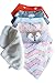 Baby Bandana Drool Bibs | Pack of 6- With softest baby wash cloth. Hypoallergenic 100% Organic Cotton Absorbent Drooling, Teething Bibs, burp cloth, drool cloths for Baby Boys & Girls. Gift Set