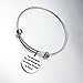 UNKE A Soul ''You Were Given This Life Because You Are Strong Enough To Live It'' Inspirational Expandable Bangle Bracelet