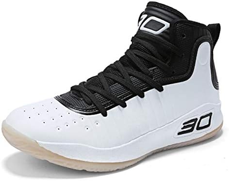 GJRRX Men and Women Basketball Shoes Performance Shock Absorption Basketball Boots Trainer SneakersCushion Youth Student Basketball Shoes Basketball Boots for Unisex Kids Non-Slip Lace Up