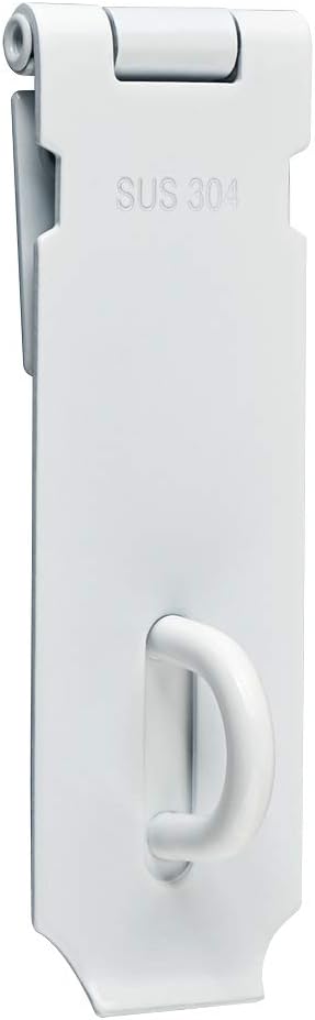 Sayayo SUS304 Stainless Steel Padlock Hasp Door Lock Shed Lock, 5-Inch Heavy Duty Hasp and Staple Door Clasp Gate Latch