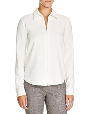 Theory Womens Matte Jersey Long Sleeves 1/4 Zip Jacket