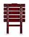 Camco 51694 Red Large Adirondack Portable Outdoor Folding Side Table, Perfect for The Beach, Camping, Picnics, Cookouts and More, Weatherproof and Rust Resistant
