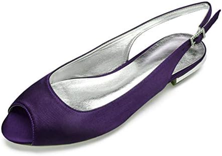 dark purple flat shoes