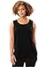 Woman Within Women's Plus Size Perfect Scoopneck Tank - 3X, Black