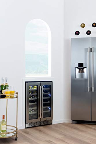 Avallon-AWC241FD-42-Bottle-24-Dual-Zone-French-Door-Built-In-Wine-Cooler