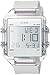GUESS Men's Digital Casual Silicone Watch, Color: White (Model: U0992G1)