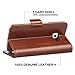 Galaxy S6 Edge Case, ACLUXS Wallet Leather Case [ GENUINE LEATHER of COWHIDE ] (LIFE TIME WARRANTY) for Samsung Smartphone Phone S6 Edge Stand Carrying Style 100% Handmade (BROWN)