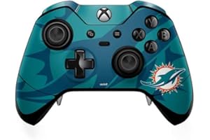 Skinit Decal Gaming Skin Compatible with Xbox One Elite Controller - Officially Licensed NFL Miami Dolphins Double Vision Design