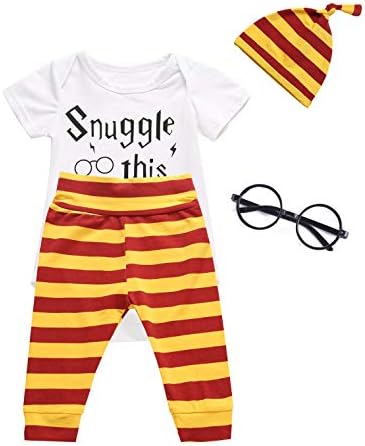 3PCS Outfit Set Baby Boys Girls Short Sleeve Bodysuit