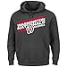 Majestic Athleti MLB Men's Back the Field Fleece Hooded Sweater, Charcoal Heather