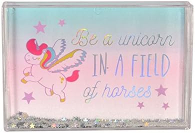 Glitter Photo Frame Be a unicorn in a field of horses
