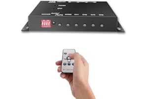 TOUGHSTY 4Ch Mini Mobile Video Quad Car Video Processor for Vehicle Cameras with Image Mirror Function