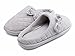 HomyWolf Women's Coral Fleece House Slipper Memory Foam Bedroom Slipper Clog With Cute Bowknot, Size US 7.5-8.5