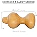 Body Back 2-in-1 Wood Back Roller & Knobber, Deep Tissue Massager & Muscle Roller, Wood Therapy Massage Tool (5 inch)