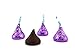 LaetaFood Bag - Hershey's Kisses, Milk Chocolate in Purple Foil (Pack of 2 Pound)