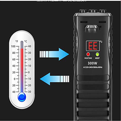 SISHUINIANHUA PTC Dragon Fish Tank Heating Rod Automatic Constant Temperature Explosion-Proof Heating Rod Aquarium Heater High Power,300W