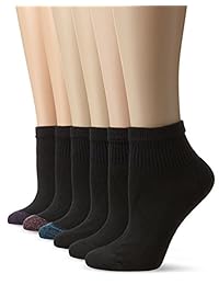 Hanes - Calcetines deportivos acolchados para mujer, color blanco, talla 5-9
