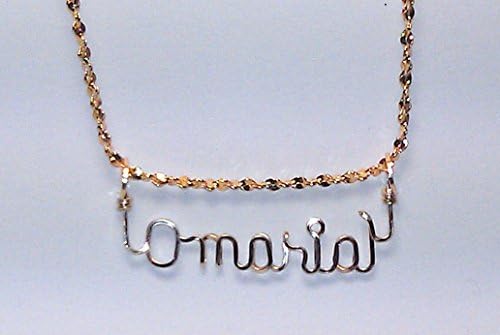 Hand Scripted 14K Gold Filled Personalized Name Necklace (Mens)