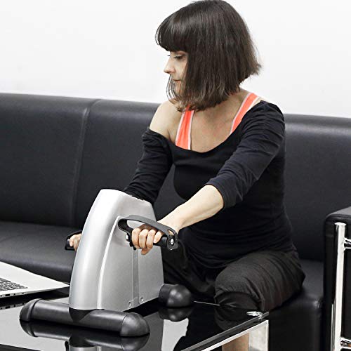 Portable Exercise Bike, Under Desk Mini Pedal Exercises Bike Foot Cycle