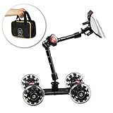 ePhotoInc PICOKIT Pico Flex Dolly Kit Digital DSLR Skater Camera Dolly Slider Table Top Dolly Kit by