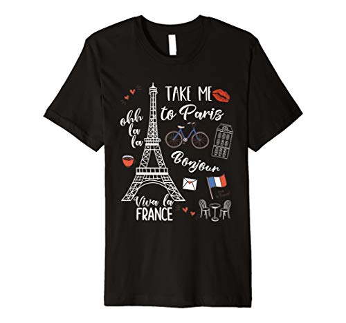Paris Shirt Eiffel Tower France tshirt French Parisian Gifts