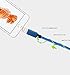 Mribo 3pcs 6FT 8Pin Lightning Cable Nylon Braided Extra Long USB Cord Charging Cable for iphone 6s, 6s plus, 6plus, 6,5s 5c 5,iPad Mini, Air,iPad5,iPod on iOS9.(Blue).