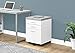 Monarch Specialties I 7051 File Cabinet, Rolling Mobile, Storage Drawers, Printer Stand, Office, Work, Laminate, Grey, White, Contemporary, Modern
