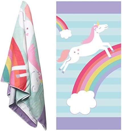 COZUMO Unicorn Bath Towel for Girls Absorbent Unicorn Swim Towel Girls Unicorn Towel for Bathroom&Pool&Travel Unicorn Beach Towel for Adult&Kids Summer Vacation Gift 28" x 58" (Unicorn)