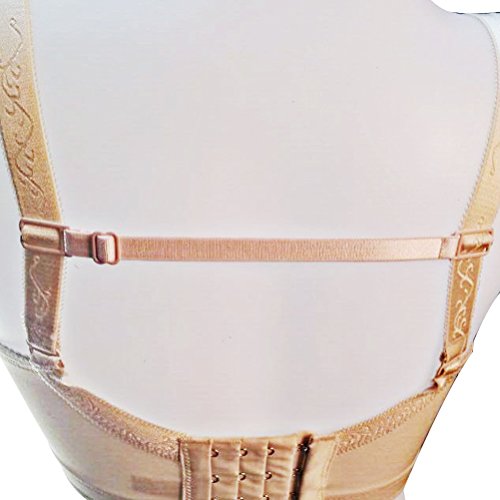 SUMAJU Bra Straps Clips Set, 3Pcs Bra Straps and 3 Pack Racerback Bra Clips for Straps Women Full Cup Size